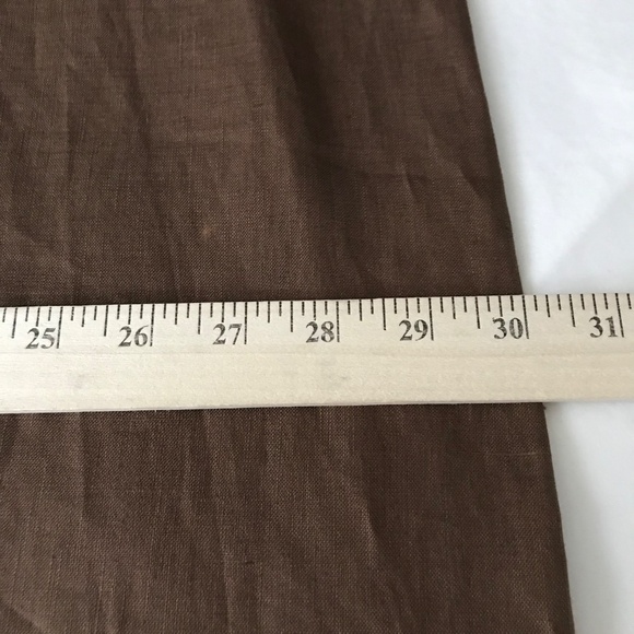 COLDWATER CREEK Linen Tunic Brown Long Sleeve Duster Jacket Women’s Plus Size 24 - Picture 13 of 16